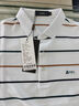 杉杉（FIRS）条纹翻领短袖T恤男2026夏季新款弹力清爽舒适POLO减龄t恤衫631 本白 L (175) 实拍图