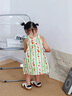 班喜迪女童夏装连衣裙2025新款洋气儿童吊带沙滩公主裙宝宝小童裙子夏季 绿色 80 cm 实拍图