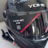 YOHE摩托车头盔新国标3c认证春季复古全盔电动车安全帽男女全盔 970 黑红灰 L 实拍图
