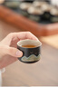 宅轻松茶具套装釉画彩提梁茶壶黑陶千里江山功夫茶具配精美干泡茶盘13件 实拍图