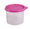 特百惠（Tupperware）干货收纳圆罐600ml保鲜盒圆形零食储藏盒水果保鲜盒随机色 随机色1个600ml 实拍图