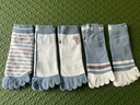甜蜜邂逅五指袜女士纯色棉袜春夏日系可爱中筒袜子分脚趾防脚气五双潮袜 5色5双 5双 均码 实拍图
