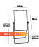 AUCS60*90cm白板写字板可移动办公用支架式双面粉笔小黑板家用儿童学生教师用会议教学广告展示牌白班 实拍图