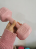帝威哑铃女士家用包胶小哑铃健身器材儿童初学者瑜伽塑形男士锻炼臂肌 【白桃粉】2kg*2 入门基础 实拍图