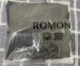 罗蒙外套男秋季商务男士翻领行政夹克上衣干部厅局风爸爸装i8黑色2XL 实拍图
