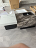 意式轻奢简约岩板茶几现代简别墅大堂小户型客厅家用方形高低组合 威尼斯棕60cm+百达翡丽90cm 实拍图