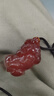 慈灵阁红玛瑙貔貅吊坠皮丘皮休饰品挂件项链本命年礼物男女护身符项坠 实拍图