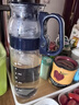 怡万家（iwaki）冷水壶茶具耐热玻璃凉水壶家用大容量玻璃杯果汁壶 【玛瑙蓝】1.3L 实拍图