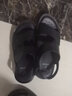 意尔康男鞋羊皮舒适休闲沙滩鞋露趾两穿凉拖鞋 96655W 黑色 39 实拍图