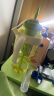 【京东物流】水杯冰霸吸管杯高颜值学生茶水分离大容量杯子 肚肚杯1个-浅绿色 实拍图