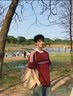 OEMG重磅纯棉美式复古酒红色短袖t恤男夏季潮牌五分袖条纹运动体恤 酒红色 XL [建议120-135斤] 实拍图