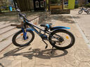 永久（FOREVER）儿童自行车22寸变速山地车青少年学生车男女童车碟刹减震车黑蓝色 实拍图