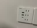 国际电工（FDD）20W快充USB插座86型开关面板墙壁电源手机充电Type-c家用五孔插座 六孔20W快充USB+Type-C【白色】 实拍图