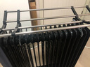 美的先锋艾美特格力电热油汀通用晾衣架通用烘衣架电暖气器片油丁晾衣架取暖器烘衣架油汀配件 12-16cm宽可调金属底座（黑色60cm）+水盒 实拍图