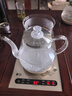 新飞（Frestec） 底部全自动上水电热水壶玻璃保温功夫泡茶桌茶台烧水壶一体桌烧水器茶具电磁炉套装 37x20尺寸（金色消毒款） 1L 实拍图