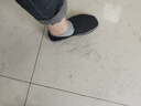 轮胎底老北京布鞋男透气一脚蹬老人鞋防滑耐磨软底劳保鞋工作鞋 轮胎底布鞋 40 实拍图