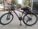 永久（FOREVER）山地车自行车成人男女青少年学生铝合金单车上班代步公路越野赛车 【钢架】顶配版-紫蓝辐条轮 26寸21速【升级款155-185cm】 实拍图