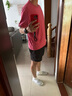 雾卡 【三件装】短袖t恤男纯色棉宽松夏季士半袖潮流衣服情侣装 红色+雾蓝+深灰 XXL 建议150-165斤 实拍图