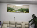 瑞尚（RUISHANG） 新中式客厅装饰画大气山水画横版沙发背景墙画挂画轻奢晶瓷壁画 背靠金山C 180*60/铝合金边框+晶瓷面 实拍图