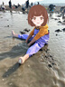 尤克达蒂（yookdd）女士下水裤赶海装备大人下半身连体涉水服全身修身防水雨裤带雨鞋 梦幻紫37码【 大口袋+束腰带】 实拍图