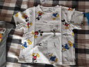 迪士尼（DISNEY）童装儿童男童短袖T恤棉质透气透湿耐磨上衣24夏DB421BE11白110 实拍图