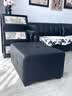 欧美图家用脚踏凳生态真皮客厅沙发凳子劳伦斯沙发单个踩脚凳多功能脚凳 长80*宽60*高40cm默认发咖啡色 实拍图