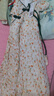 安妮优儿女童旗袍连衣裙夏季2025儿童装洋气夏装女孩夏款公主裙 绿色 150 实拍图