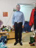 阿悠胖大码西服套装男宽松职业正装商务外套胖子加大号结婚伴郎西装礼服 实拍图