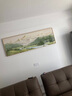 瑞尚（RUISHANG） 新中式客厅装饰画大气山水画横版沙发背景墙画挂画轻奢晶瓷壁画 背靠金山C 180*60/铝合金边框+晶瓷面 实拍图