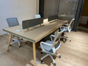 沃霖 E0轻奢办公桌椅现代办公桌办公室办公桌工作台环保高级屏风工位 1.4米双人位+椅子加厚升级款_2 常规 实拍图