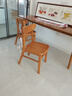 远舰全实木椅子 餐椅 纯实木靠背椅家用书桌餐桌椅蝴蝶椅原木简约凳子 樱桃木色+实木座板 纯实木 2把（整装发货免安装） 实拍图