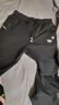 JEEP SPIRIT吉普运动裤男春秋季休闲裤纯色中青年宽松长裤 黑色直筒 2XL 实拍图