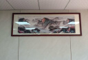 良品大师流水生财山水画办公室挂画中式客厅装饰画靠山图茶室字画风景壁画 八骏图A1 58*168cm宣纸+红木色框（较小） 实拍图