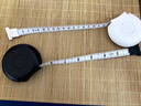 天色便携式2米蜗牛卷尺子迷你随身软尺裁缝布测量三围胸腰围婴儿宝宝童小学生身高衣服家用TS-5962白色 实拍图
