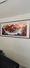 菲伦美国画山水画聚宝盆客厅装饰画办公室挂画风景靠山图书房茶室壁画 聚宝盆锦绣山川 48*118cm相纸+典雅红褐实木框 实拍图