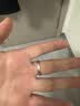 周六福pt950铂金戒指男女款白金情侣对戒指环爱无止境 15号女戒（单只）-3.04g 实拍图