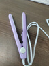 卷直两用直板夹电夹板直发卷发两用刘海专用拉直板夹便携式蓬松卷发棒送女友 紫色 升级款-卷直两用（赠送收纳盒） 实拍图
