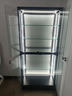 永苒手办柜展示柜高达玩具乐高储物柜模型透明玻璃展柜 黑色 【福利款】单门四层40*40*160cm 实拍图