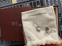 周生生 Pt950蝴蝶吊花珠白金铂金耳坠一对女款77333E计价 2克 实拍图