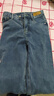 真维斯（Jeanswest）牛仔裤女装春秋季2025新款韩风高腰宽松直筒阔腿裤显瘦长 复古蓝-长裤 M 【27-28】码 实拍图