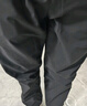 马登工装 四面弹抗皱休闲裤松紧腰长裤男通勤直筒微锥速干裤子春季 炭黑色 L 实拍图