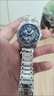 2025新款男士手表男时尚百搭潮流学生防水夜光日历商务钢带石英表 1425间金黑 送表盒调表器 实拍图