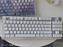 狼蛛 AULA机械键盘F 87键无线/蓝牙/有线三模键盘 侧刻炫彩灯效电竞游戏吃鸡办公台式笔记本pro电脑鼠标键盘 白色键盘【三模+全键无冲】 三模 茶轴 实拍图