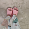 朴西新款夏季拖鞋女EVA外穿防滑室内洗澡防滑百搭不臭脚情侣家用拖 淘沙粉 38-39 实拍图