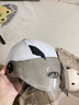 AD新国标A类电动车头盔3C认证男女士夏季防晒电瓶车安全帽女款四季通用轻便半盔摩托车头盔806奶昔白 实拍图