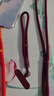 英悦手机挂绳挂脖链手腕手绳斜挎防盗防丢挂件夹片垫片钥匙背带脖子吊绳女可伸缩短款苹果华为壳带挂饰 自锁防丢【手腕绳·酒红色】360°旋转防缠绕+夹片 实拍图