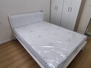 康饰莱【24H云仓闪发】实木床100％纯实木北欧主卧1.8双人床1.5米家用床 白色单床 1.8米*2米 实拍图