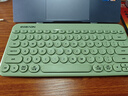 前行者Z2无线蓝牙键盘鼠标套装机械手感键盘电脑打字静音充电款键鼠套装便携高颜笔记本平板电脑办公iPad 抹茶绿【蓝牙+无线双模版】 实拍图