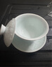 末都景德镇陶瓷三才盖碗茶杯单个家用大号手工雕刻影青瓷泡茶碗不烫手 如花似玉【影青瓷盖碗】160ml 实拍图