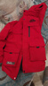 雪中飞【蓄热】儿童羽绒服冬男女中大童中长款工装羽绒服红色170cm 实拍图